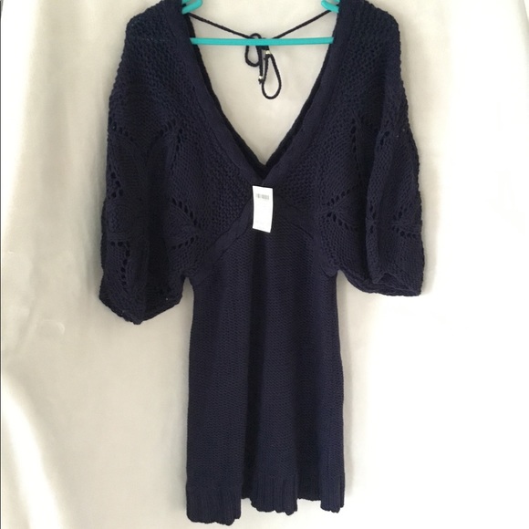 Arden B Dresses & Skirts - ARDEN B crochet dress, NAVY L, NWT 🌟🌟🌟HOST PICK 🌟🌟🌟